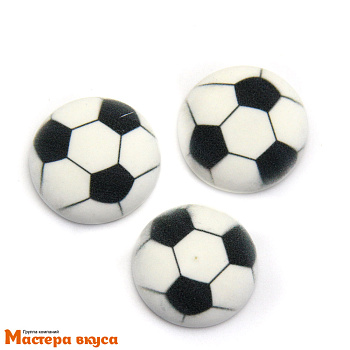 Сахарные медальоны ФУТБОЛЬНЫЙ МЯЧ, d-27мм