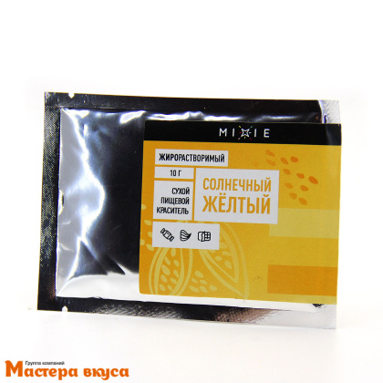 Краситель пищевой жирорастворимый MIXIE, Солнечный желтый, 10гр