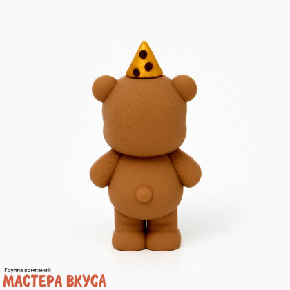 Декор для торта "МИШКА ЗАДУВАЕТ СВЕЧУ", 4*3*8,5см