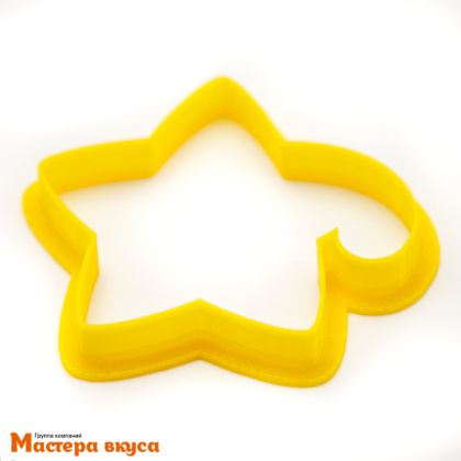 Вырубка пластик  ЗВЕЗДОЧКА В ШАПКЕ, 8 см