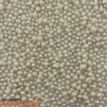 Посыпка Шарики зерновые Жемчуг  СЕРЕБРО №101 (d2-5мм), 50гр