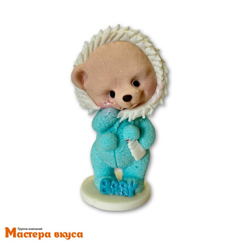 Фигурка из шок. глазури "Мишка в голубой пижаме", h~10 см