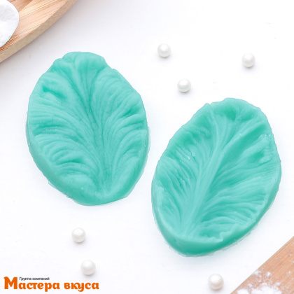 Молд силиконовый, вайнер ЛИСТ ТРОПИЧЕСКИХ РАСТЕНИЙ 3D (2 части), ~6,5*4*2,3 см