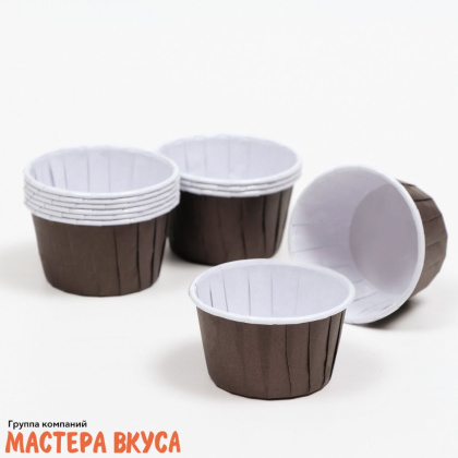 Форма бумажная Маффин 50*40мм, Коричневая (100шт)