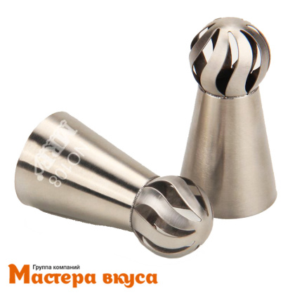 Насадка стальная СФЕРА №108 (Китайская роза), изогнутая прорезь