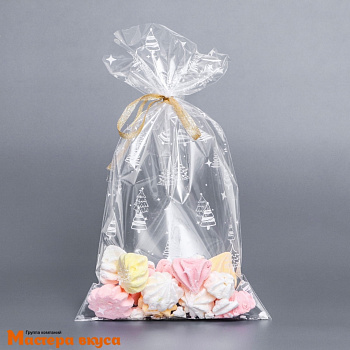 Пакет для сладостей 20*35 см, "Елочки" 