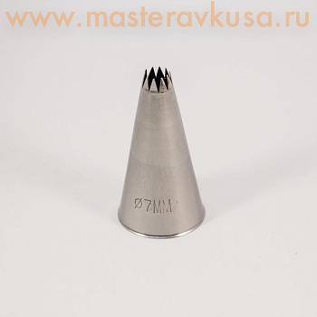 Насадка стальная ФРАНЦУЗСКАЯ ЗВЕЗДА,  7мм,  (BF312)