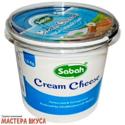 Сыр творожный Cream Cheese (Sabah), ведро 1,5 кг 