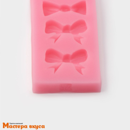 Молд силиконовый БАНТЫ 6в1, ~15*4,5*1,1 см