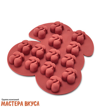 Форма для мармелада и шоколада силиконовая ВИШЕНКИ, (14 фигур) 16*19,5*3 см