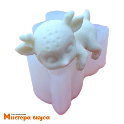 Молд силиконовый  3D ОЛЕНЕНОК, 7,5*4,5*h4,2 см (шоколад~43гр) 