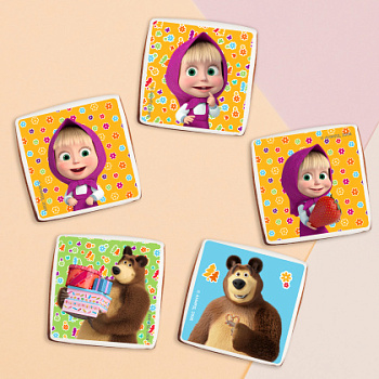 Фотопечать Маша и Медведь, для пряников, № 247