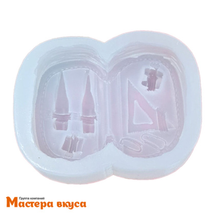 Молд силиконовый  2,5D 1 сентября ПЕНАЛ, изд 7,2*5,5*2,7 см (шоколад~77гр)