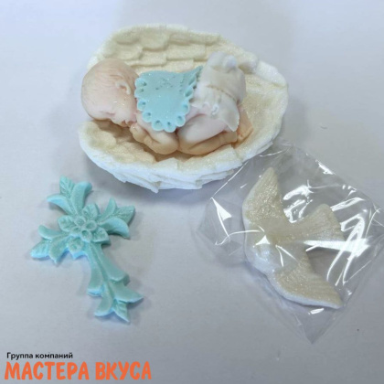 Сахарная фигурка (набор) КРЕЩЕНИЕ (набор фигурок микс)