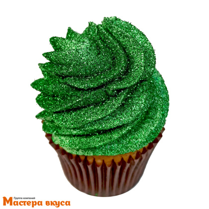 Пищевые блёстки (глиттер) Caramella ЗЕЛЕНЫЙ, 5 г мелкая фракция