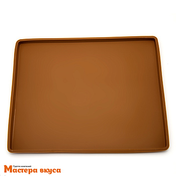 Коврик силиконовый гладкий с бортиком 25*30 см (рулет)