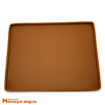 Коврик силиконовый гладкий с бортиком 25*30 см (рулет)