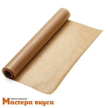 Бумага пергаментная для выпечки 38 см двухсторонняя силиконизация ForGenika BAKE Kraft (рулон 8 м)