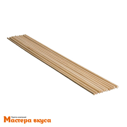 Набор палочек-дюбелей для укрепления уровней торта (деревянная ось), 30 см, d 0,4 см, 10 шт 