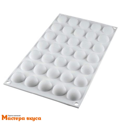Форма силиконовая Silikomart MICRO DOME полусфера, d26мм, 35 ячеек, (Италия)