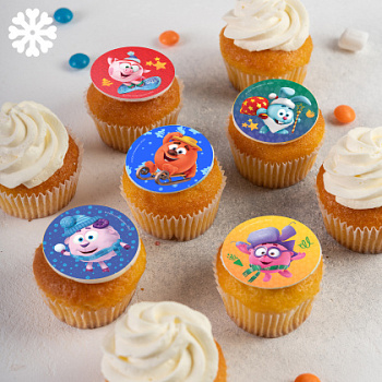 Фотопечать Смешарики, для капкейков, №90