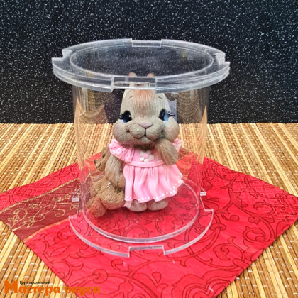 Тубус акриловый для шоколадных фигурок, d-80мм, h-100мм