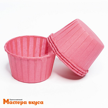 Форма бумажная Маффин 50*40мм, Красная (50 шт)