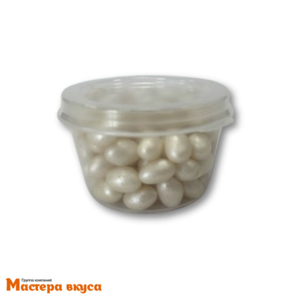 Злаки покрытые белым шоколадом Элипс Криспи (River Pearls), ЖЕМЧУГ, 20 гр