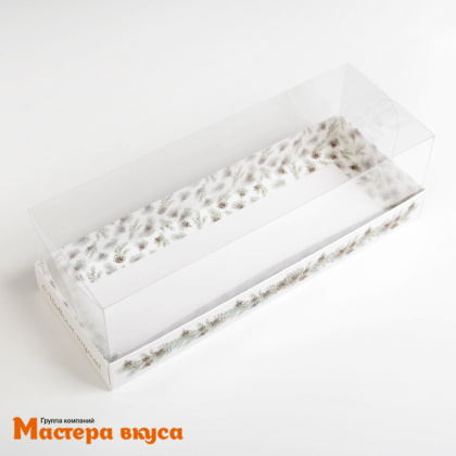 Упаковка для рулета с прозр. крышкой 262*97*80 мм, (Snow)