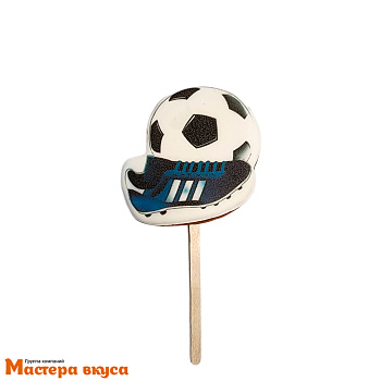 Топпер имбирный пряник "Футбол", ~8,5*9 см, 65 гр