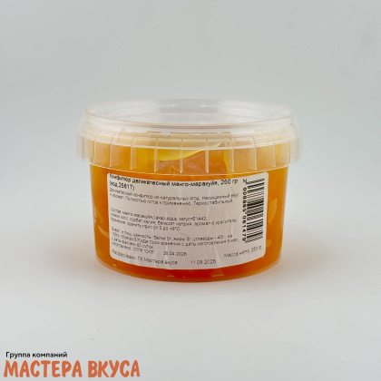 Конфитюр деликатесный манго-маракуйя, 250 гр