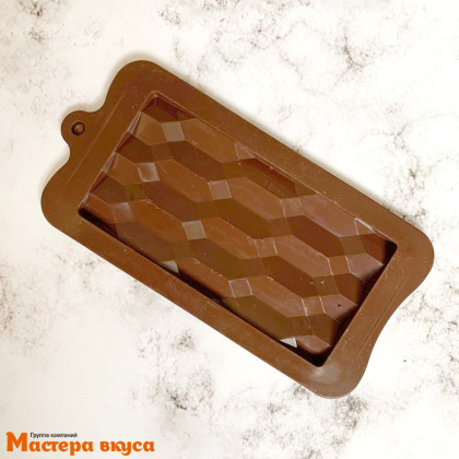 Форма для шоколада силиконовая, плитка МЛЕЧНЫЙ ПУТЬ 15,5*8*1,3 см