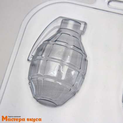 Форма для шоколада пластиковая ЛИМОНКА ГРАНАТА, 65*43*20мм