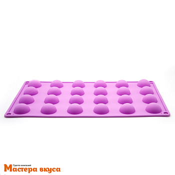 Форма силиконовая ПОЛУСФЕРА (шар),  d 28 мм, (24 ячейки)