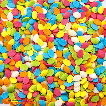 Посыпка  ЯЙЦА мини разноцветные, 50 гр