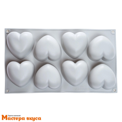 Форма силиконовая Silikomart AMORINI 100 MINI сердце мини, (Италия)