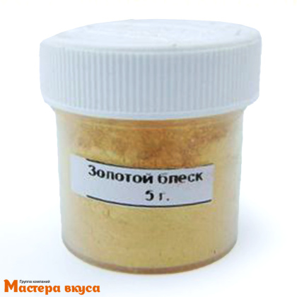 Пищевой блеск Top decor Золотой блеск, 5гр