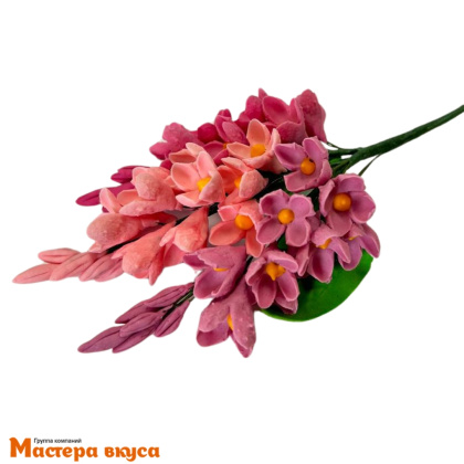 Сахарное украшение букет СИРЕНЬ, длина ~11см