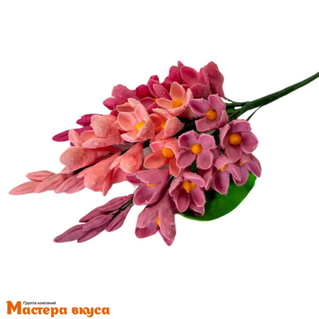 Сахарное украшение букет СИРЕНЬ, длина ~11см