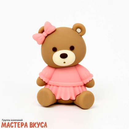 Декор для торта "МИШКА ДЕВОЧКА", 6,2*3*7,8см