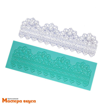 Коврик текстурный силиконовый (рельеф) для айсинга "Сахарное кружево" 13, 37,5*12 см 