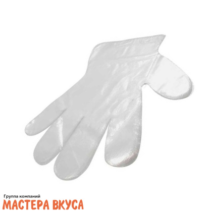 Перчатки полиэтиленовые одноразовые (M), упак 100 шт
