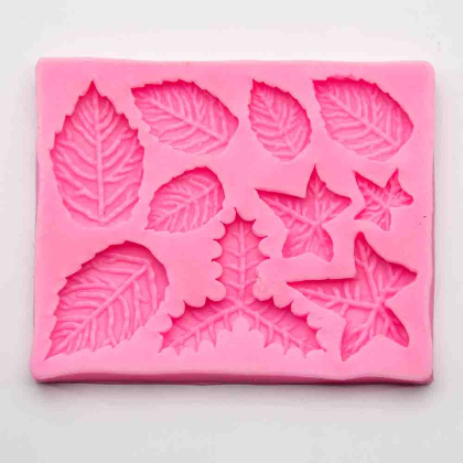 Молд силиконовый ЛИСТИКИ, 9*7,2*1,2 см