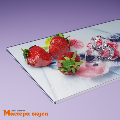 Доска разделочная "Ледяная свежесть", стекло, 30*20 см