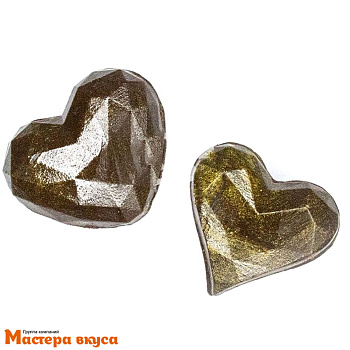 Форма для шоколада пластиковая СЕРДЕЧКИ ГРАНЕНЫЕ, (9 ячеек) 190*190 мм