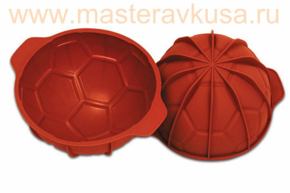 Форма силиконовая ФУТБОЛЬНЫЙ МЯЧ, D-10см, 18*10 см