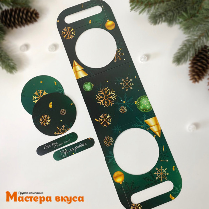 Упаковка - сумочка для купола 42,4*12 cм  НГ (Праздничная)