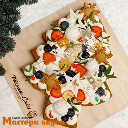 Вырубка пластик для торта ЕЛОЧКА, 28,5см 