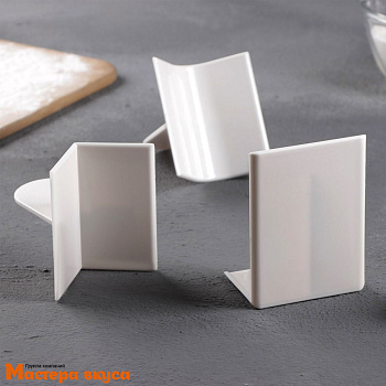 Набор угловых шпателей кондитерских для выравнивания, пластик (набор 3 шт)