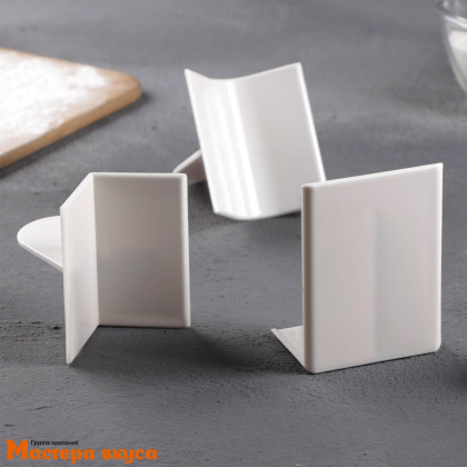 Набор угловых шпателей кондитерских для выравнивания, пластик (набор 3 шт)